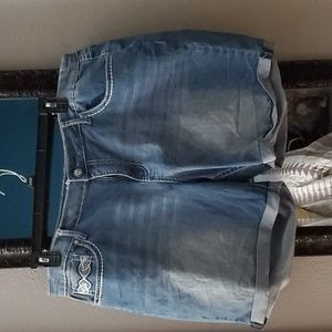 Denim shorts